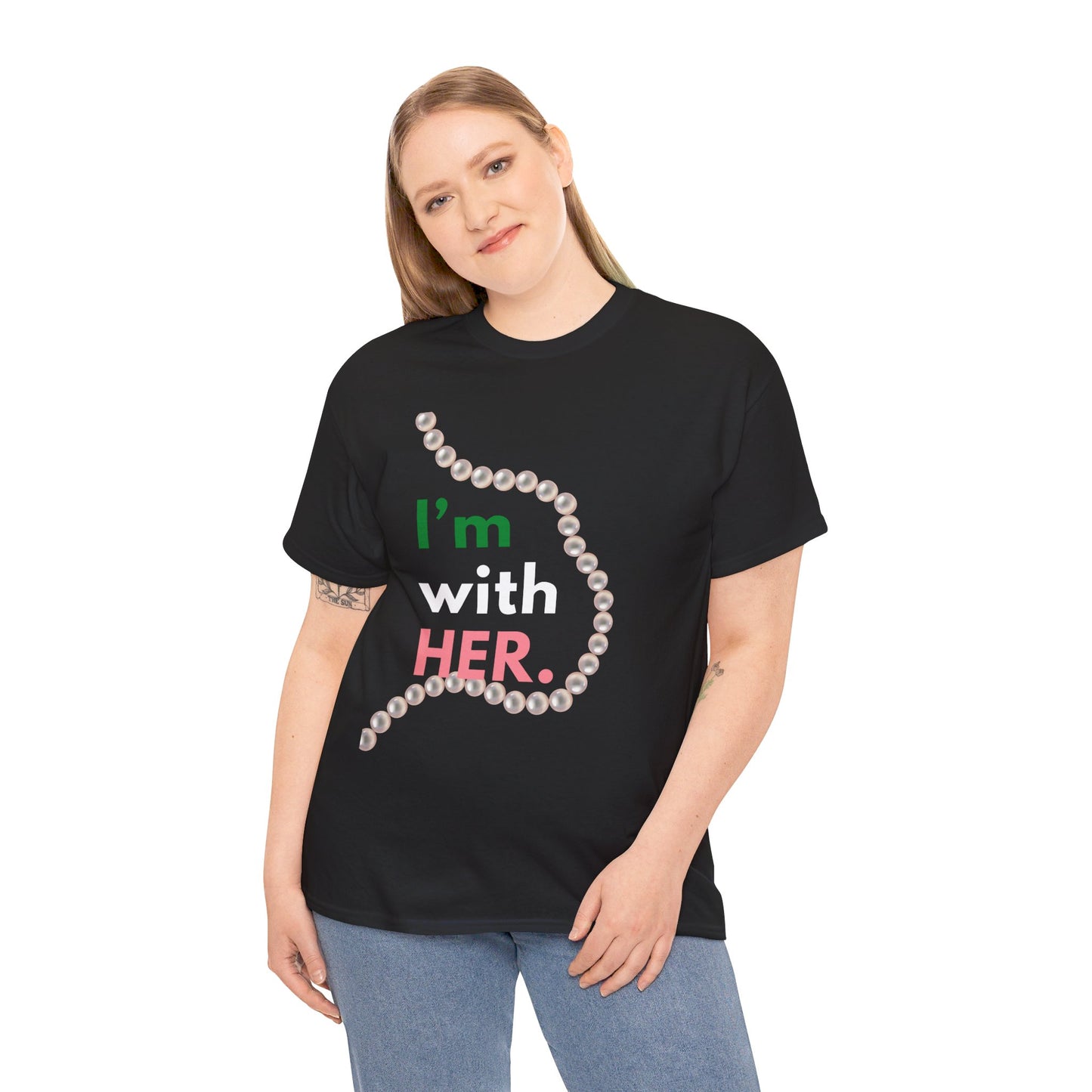 I'm With Her - Pink and Green